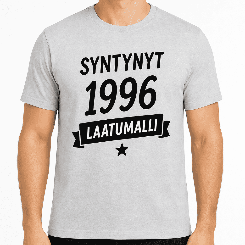 T-paita 30-vuotiaalle – Syntynyt 1996 laatumalli