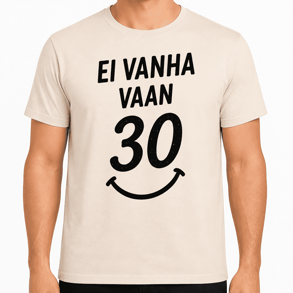 T-paita 30-vuotiaalle – Ei vanha vaan 30