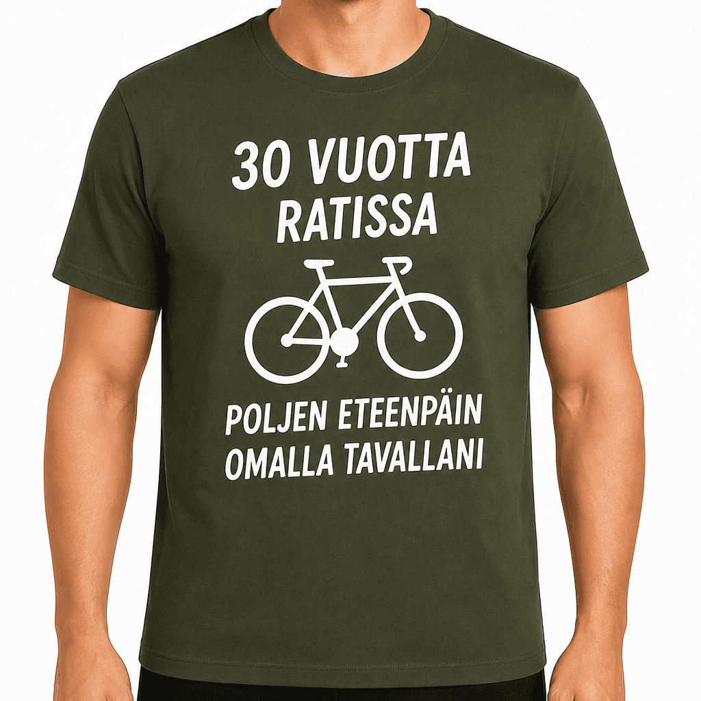 T-paita 30-vuotiaalle – 30 vuotta ratissa poljen eteenpäin omalla tavallani