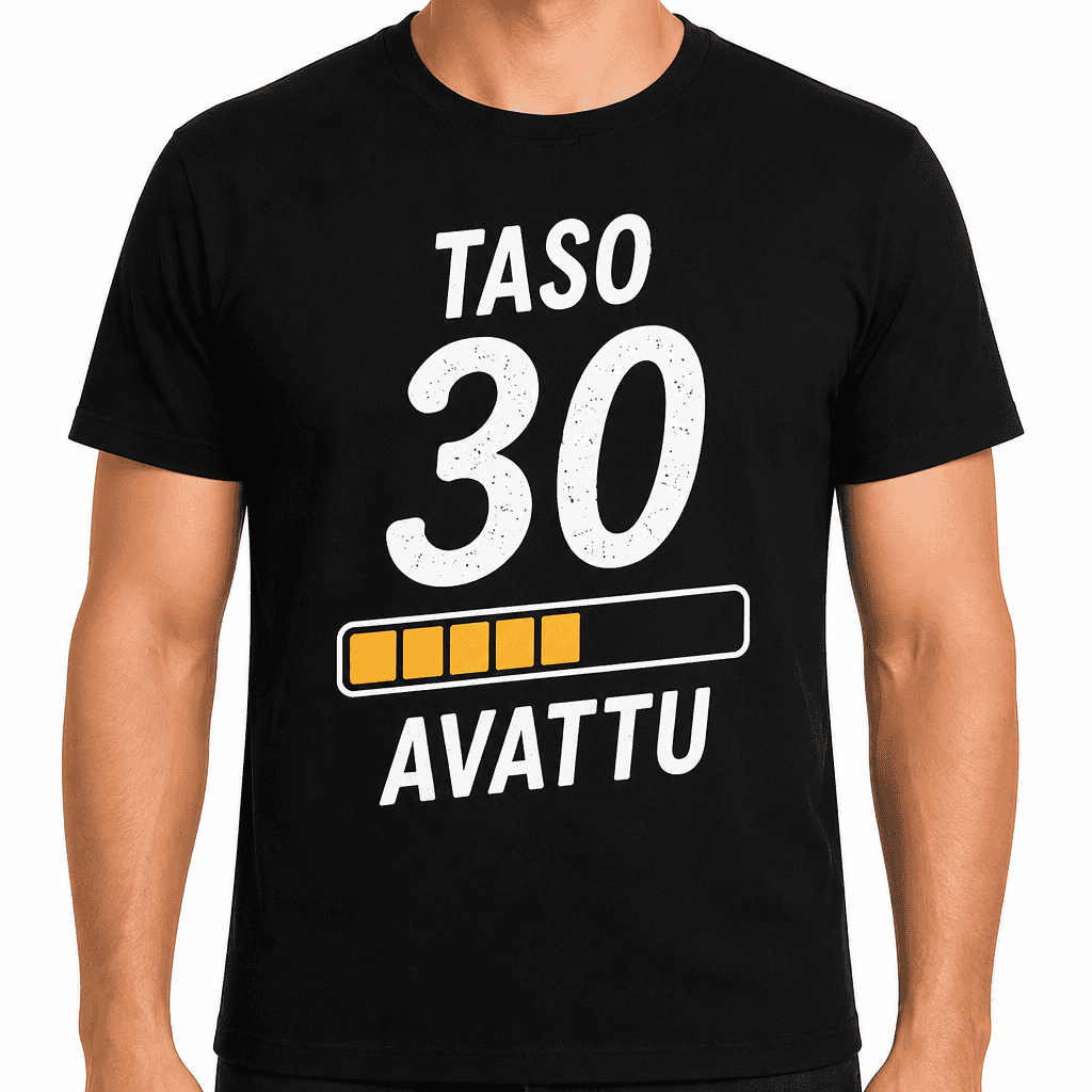 T-paita 30-vuotiaalle – Taso 30 avattu