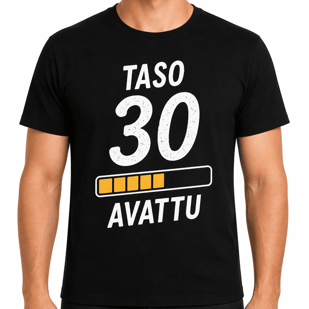 T-paita 30-vuotiaalle – Taso 30 avattu