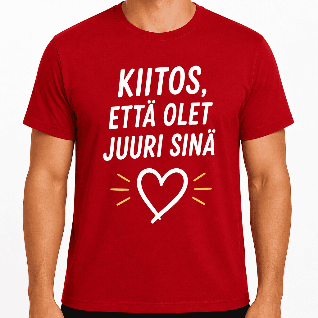T-paita 20-vuotiaalle – Kiitos, että olet juuri sinä
