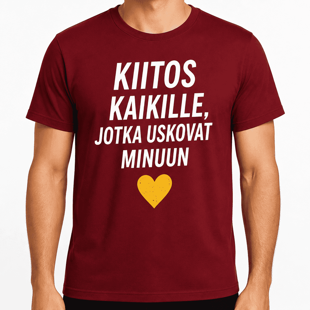 T-paita 18-vuotiaalle – Kiitos kaikille, jotka uskovat minuun