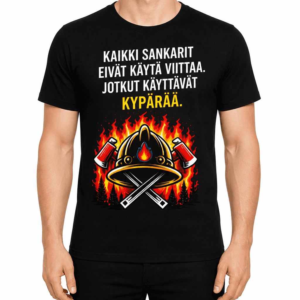 Palomies T-paita â Kaikki sankarit eivĂ€t kĂ€ytĂ€ viittaa. Jotkut kĂ€yttĂ€vĂ€t kypĂ€rÀÀ.