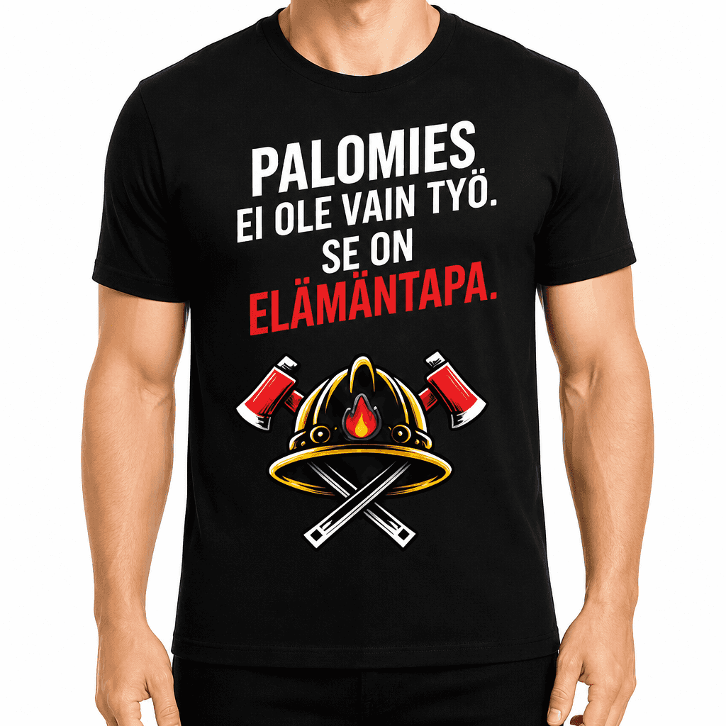 Palomies T-paita â Palomies ei ole vain työ. Se on elĂ€mĂ€ntapa.