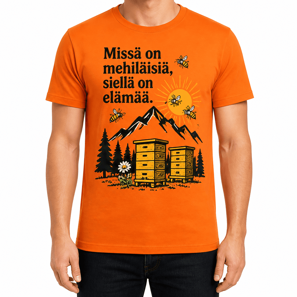 Mehiläishoitaja T-paita – Missä on mehiläisiä, siellä on elämää.