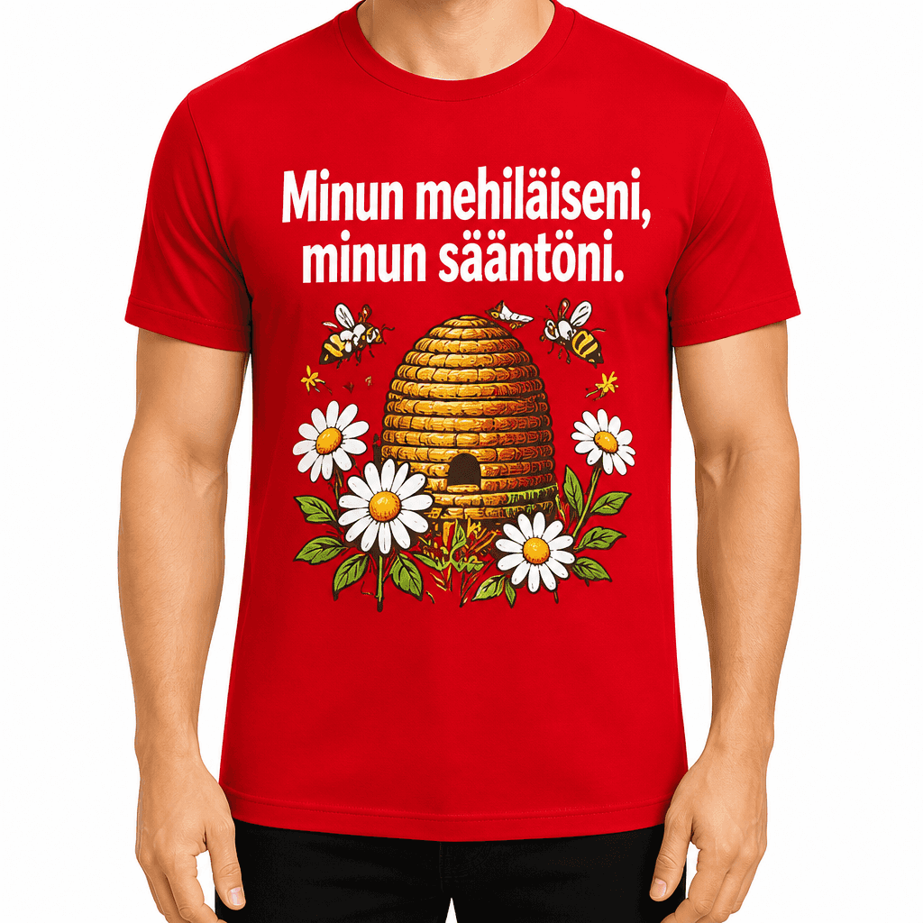 MehilĂ€ishoitaja T-paita â Minun mehilĂ€iseni, minun sÀÀntöni.