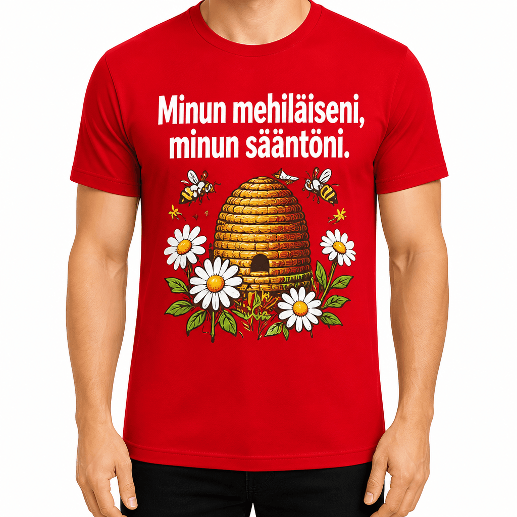 Mehiläishoitaja T-paita – Minun mehiläiseni, minun sääntöni.
