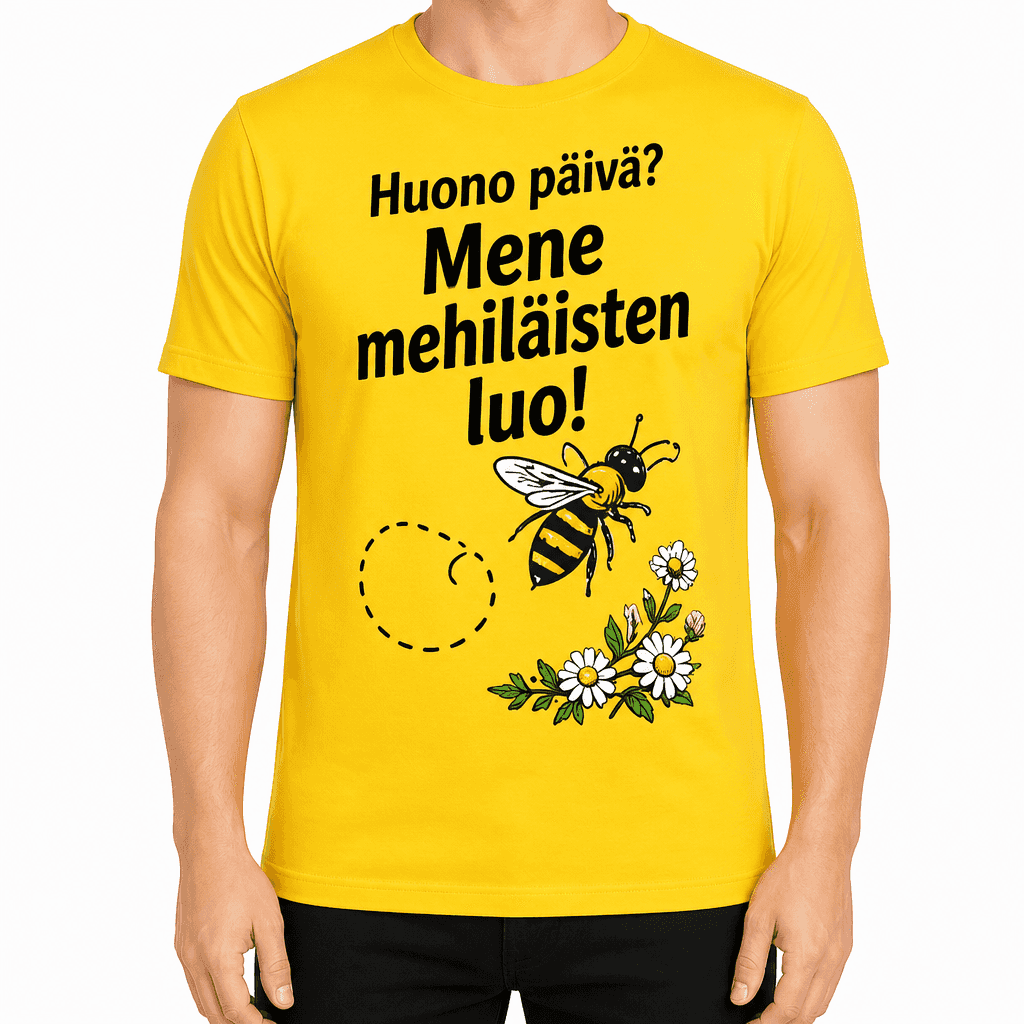 MehilĂ€ishoitaja T-paita â Huono pĂ€ivĂ€? Mene mehilĂ€isten luo!