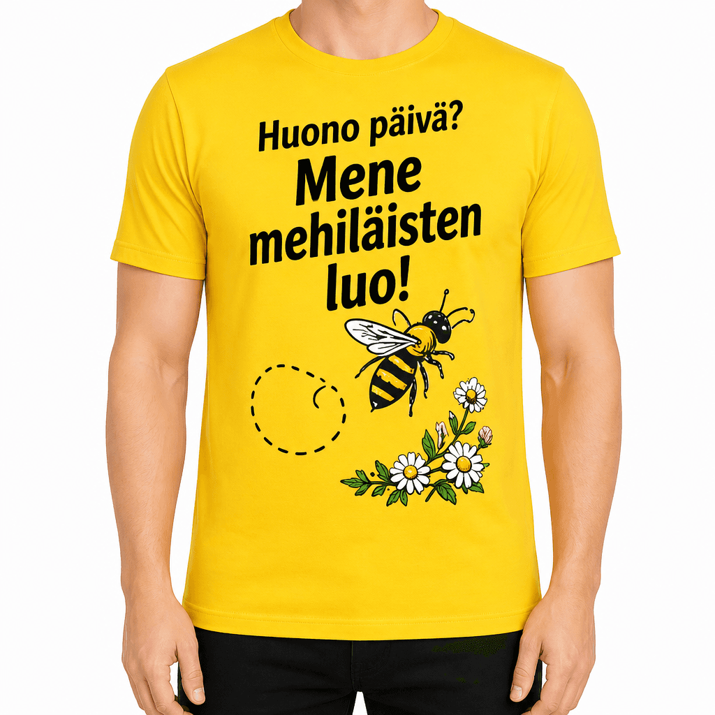 Mehiläishoitaja T-paita – Huono päivä? Mene mehiläisten luo!