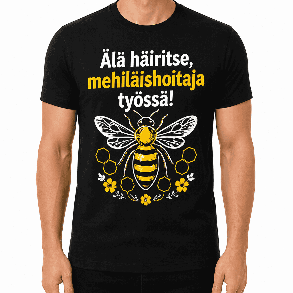 MehilĂ€ishoitaja T-paita â ĂlĂ€ hĂ€iritse, mehilĂ€ishoitaja työssĂ€!