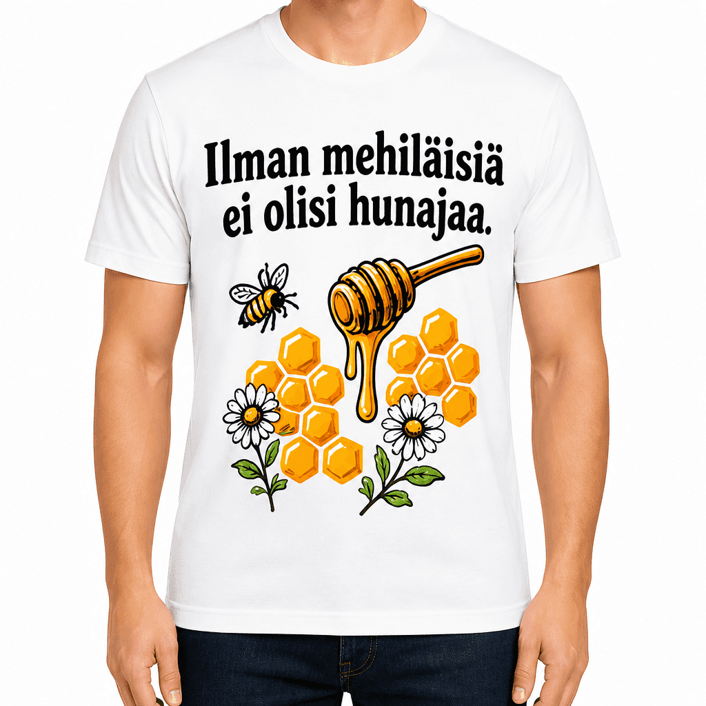 MehilĂ€ishoitaja T-paita â Ilman mehilĂ€isiĂ€ ei olisi hunajaa.