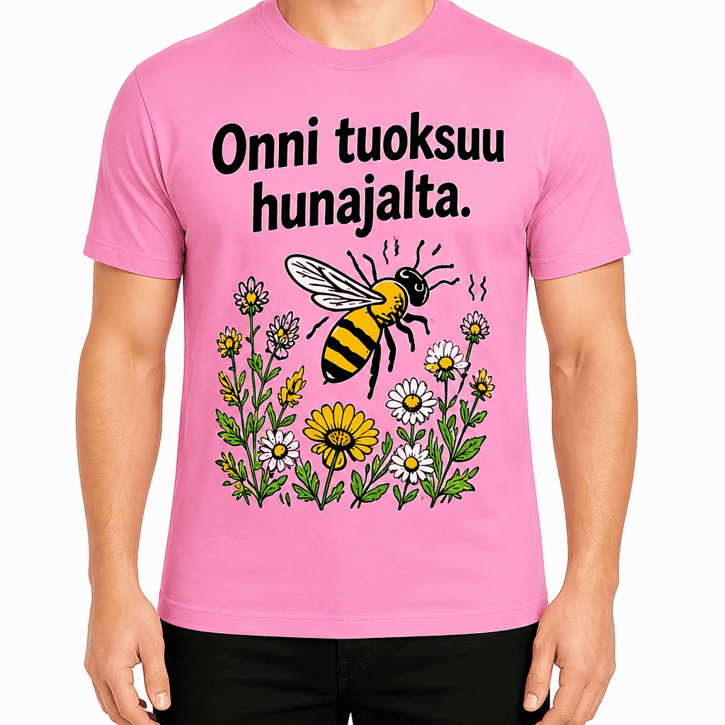 MehilĂ€ishoitaja T-paita â Onni tuoksuu hunajalta.