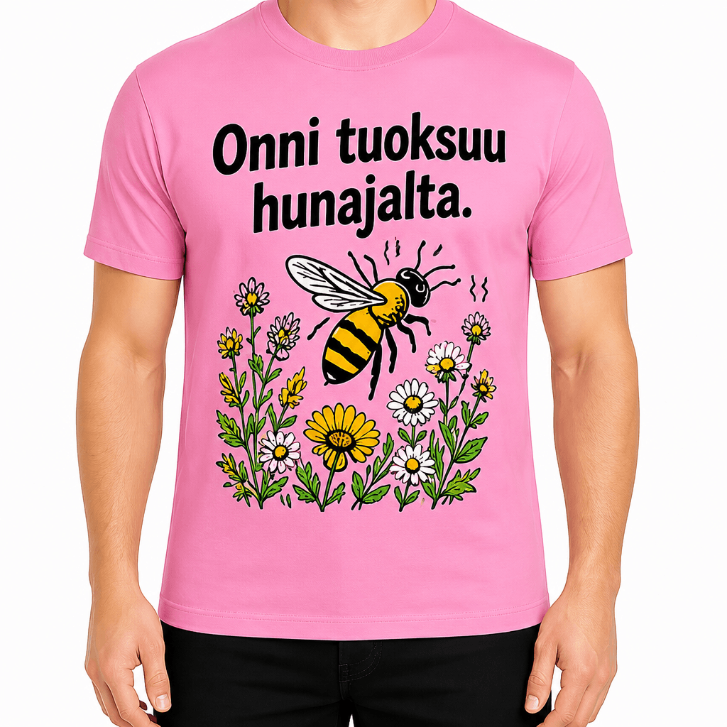 Mehiläishoitaja T-paita – Onni tuoksuu hunajalta.