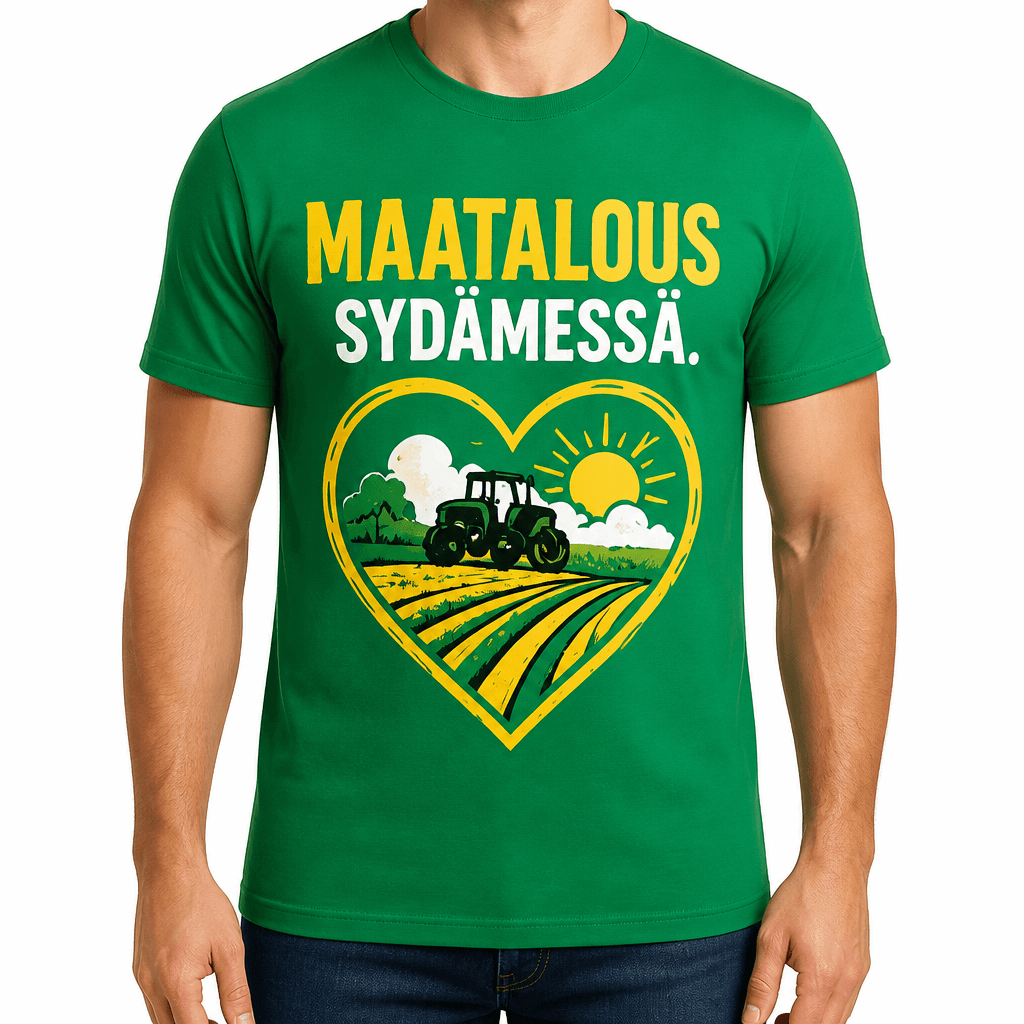 Maatilan T-paita – MAATALOUS SYDÄMESSÄ.