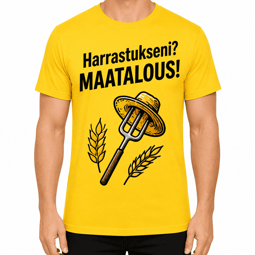 Maatilan T-paita – Harrastukseni? MAATALOUS!