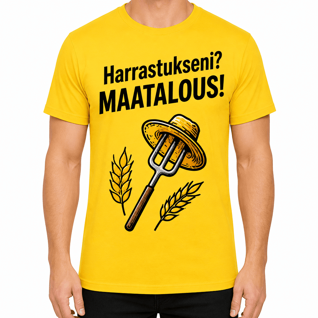 Maatilan T-paita – Harrastukseni? MAATALOUS!