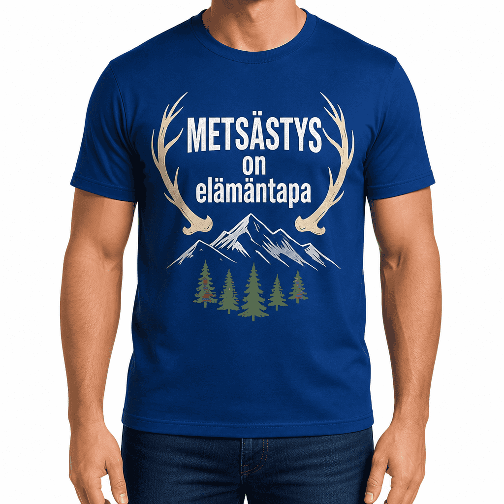 Metsästäjän T-paita – Metsästys on elämäntapa