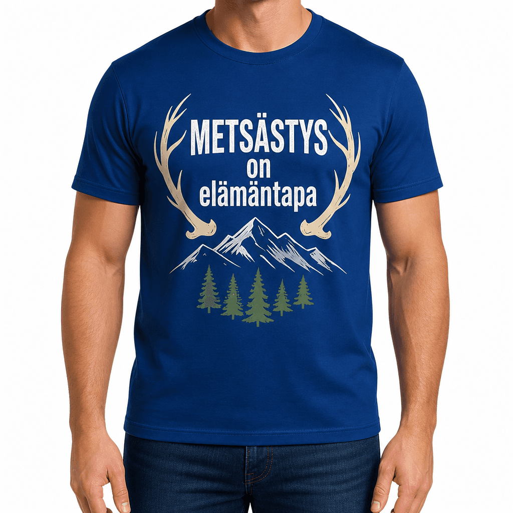 Metsästäjän T-paita – Metsästys on elämäntapa