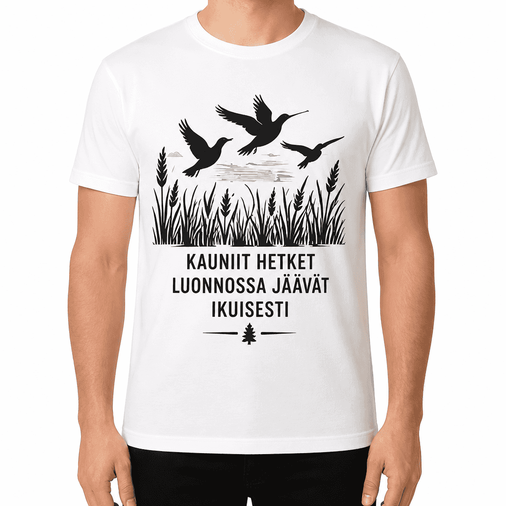 Metsästäjän T-paita – Kauniit hetket luonnossa jäävät ikuisesti