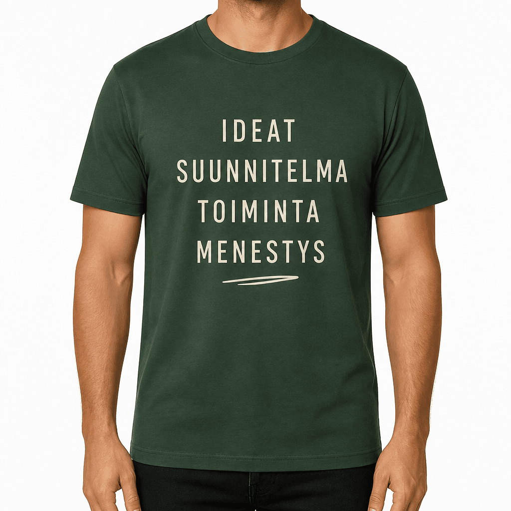 Työkaveri-T-paita – IDEAT SUUNNITELMA TOIMINTA MENESTYS