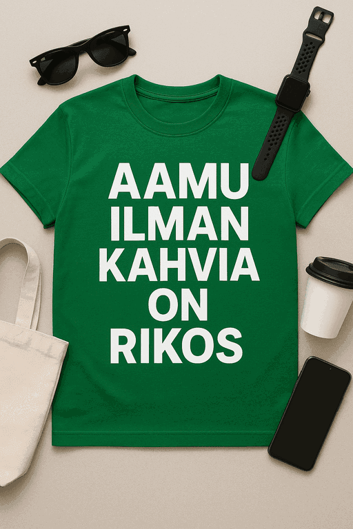 Aamu ilman kahvia on rikos - T-paita