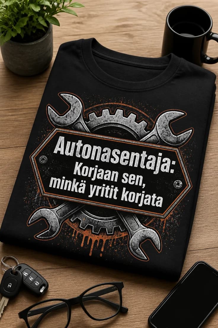 Paita autonasentajalle – Korjaan sen, minkä yritit korjata