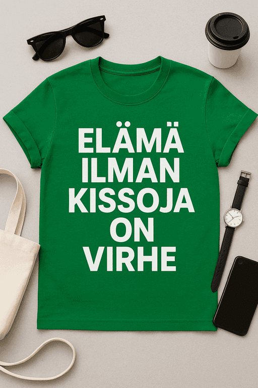 Elämä ilman kissoja on virhe - T-paita