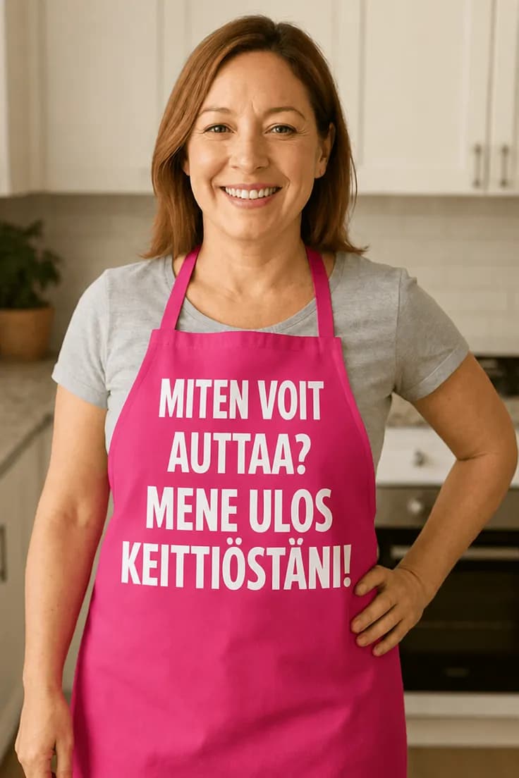 Esiliina Keittiöstä ulos – MENE ULOS KEITTIÖSTÄNI!