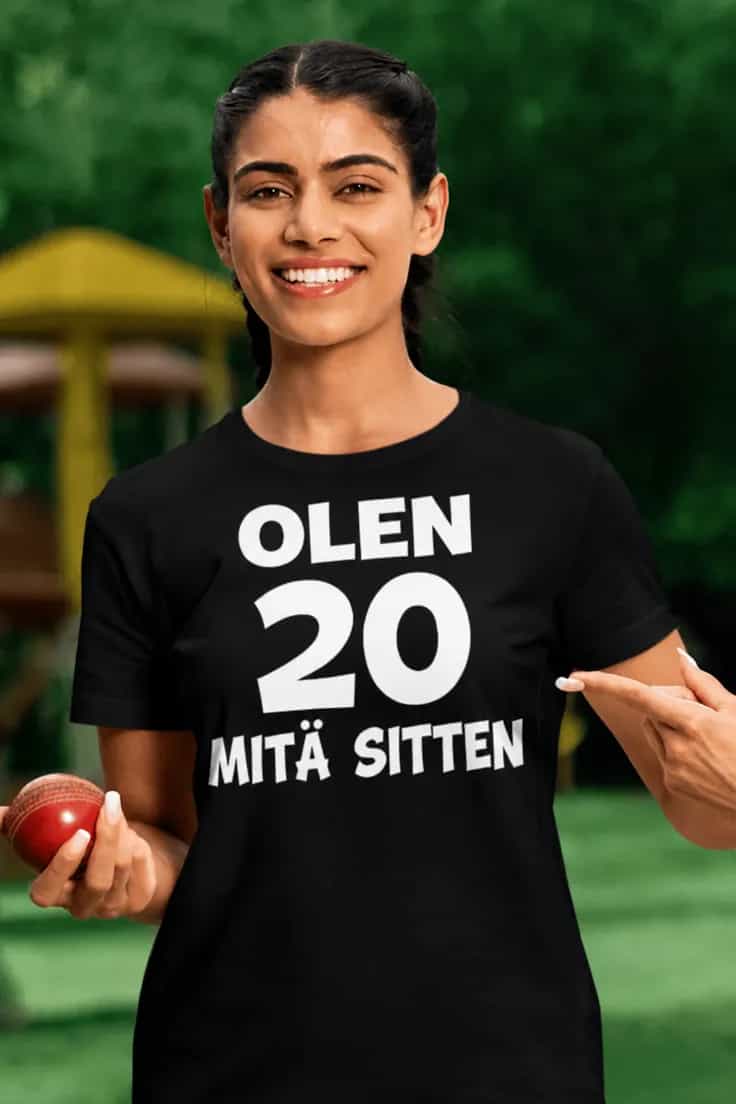 Hauska t-paita 20 mitä sitten