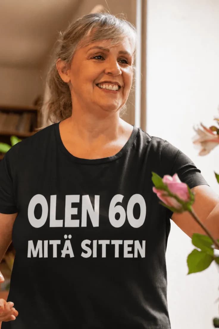 Hauska t-paita 60 vuotta mitä sitten