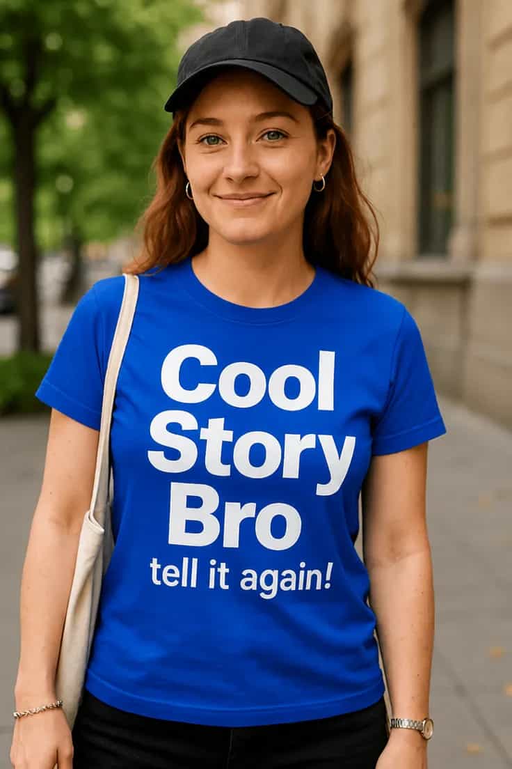 Hauska t-paita Cool story bro – Cool Story Bro