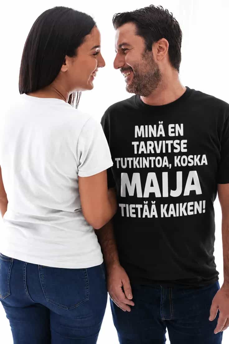 Hauska t-paita En tarvitse tutkintoa nimellä