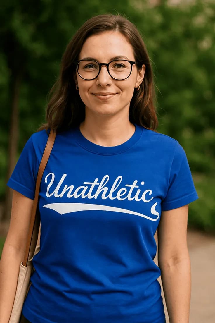 Hauska t-paita Epäurheilullinen – Unathletic