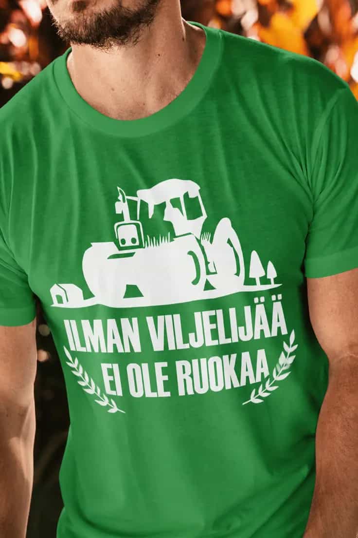 Viljelijä sankari t-paita – ilman ruokaa et pärjää