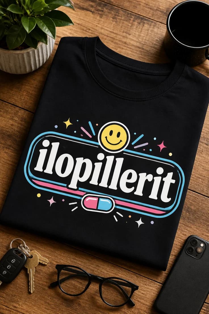 Hauska T-paita – ilopillerit