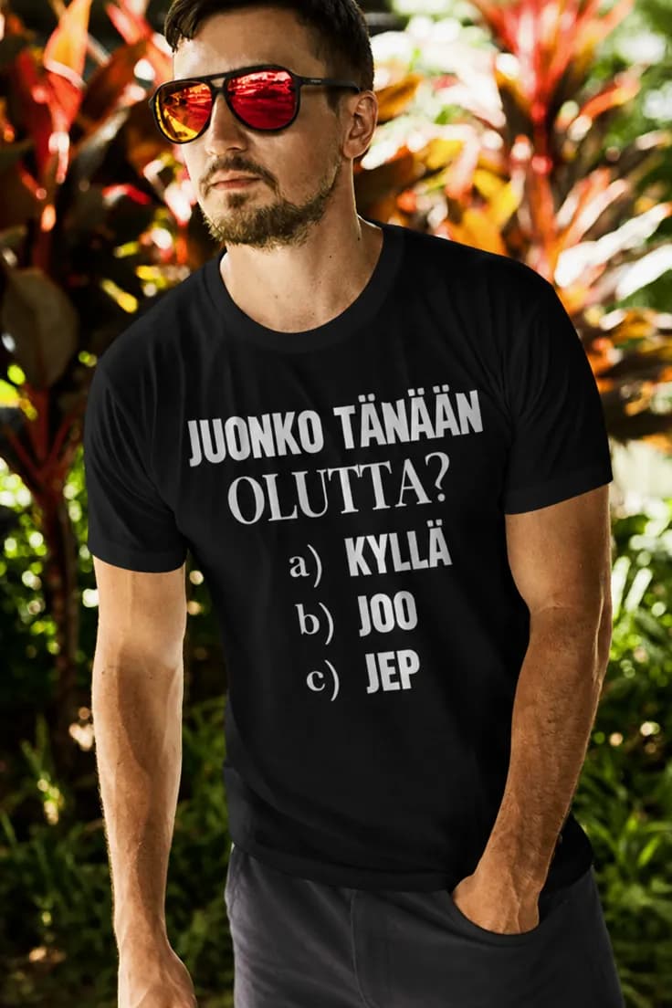 Hauska t-paita Juonko tänään olutta