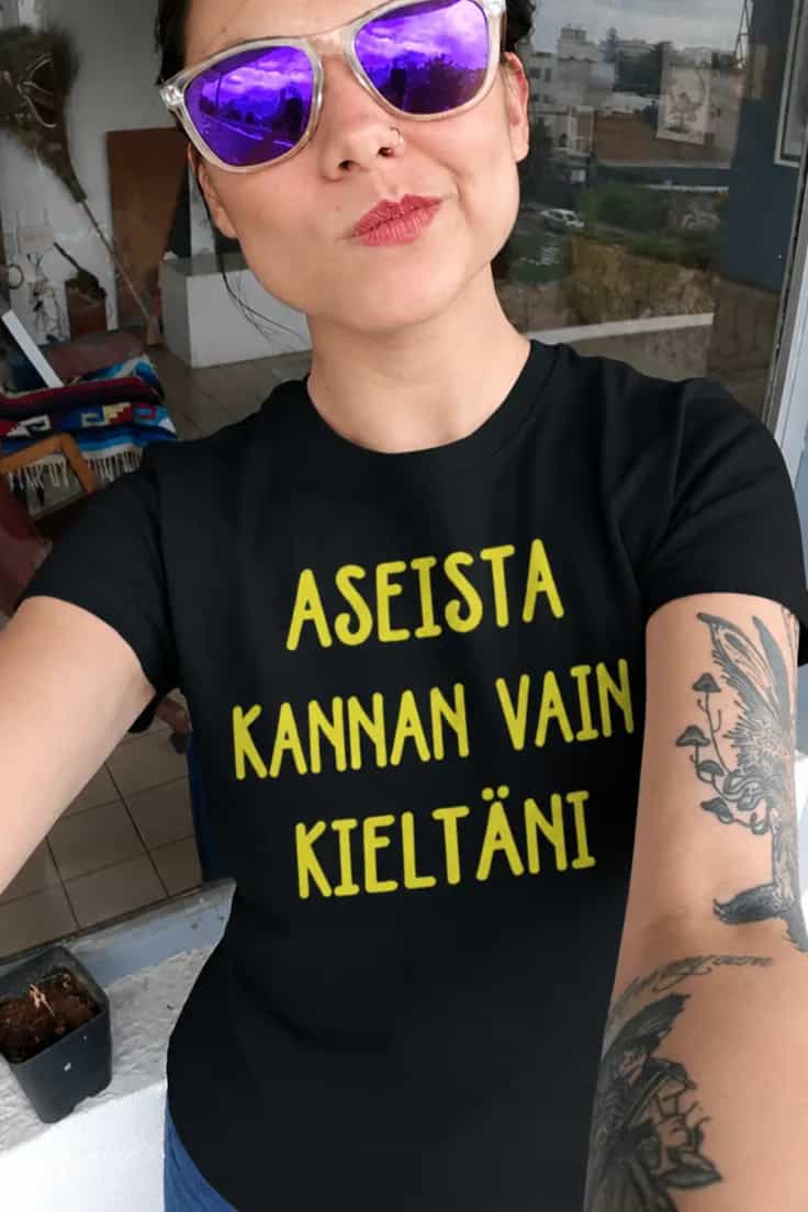 Hauska t-paita Kannan vain kieltäni