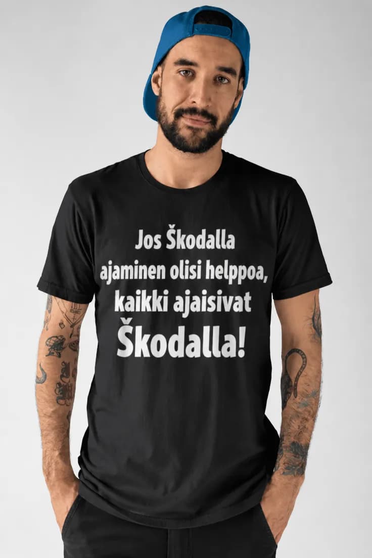 T-paita ajaminen ei ole helppoa valitsemallasi automerkillä