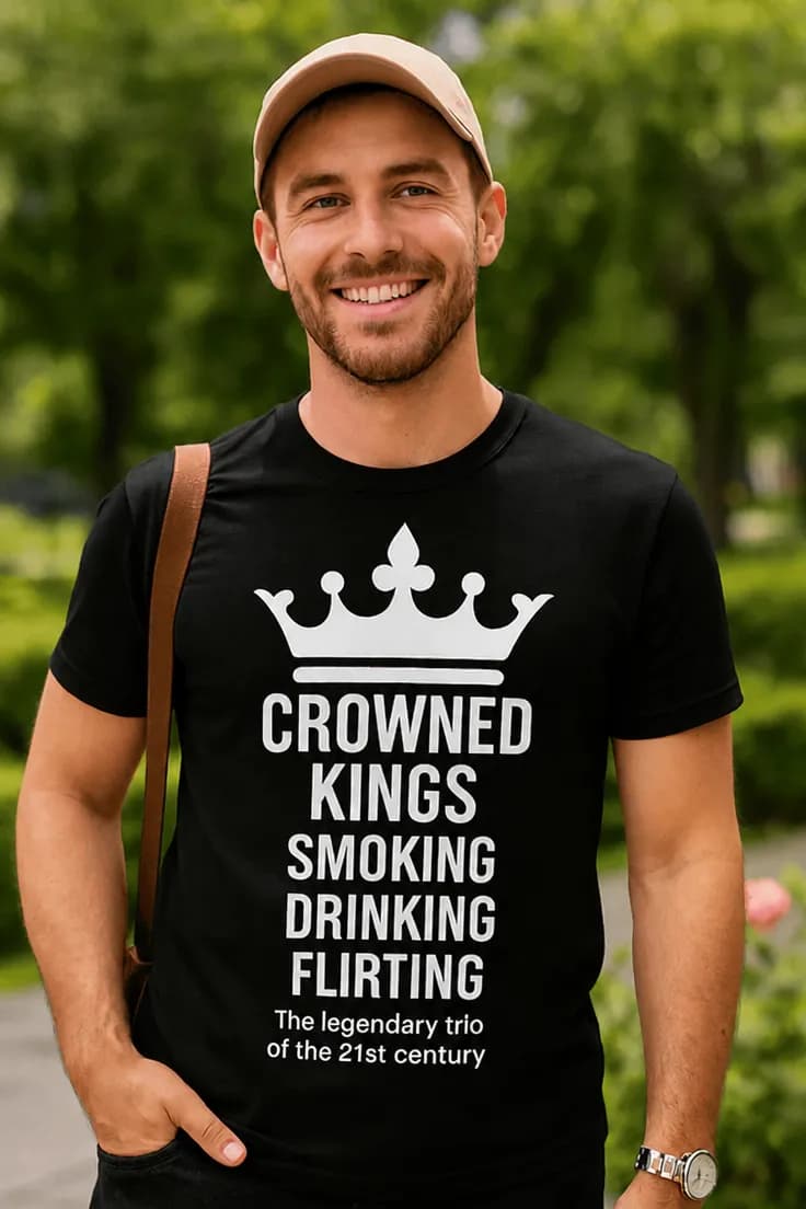 Hauska t-paita Kolme kuningasta | CROWNED KINGS