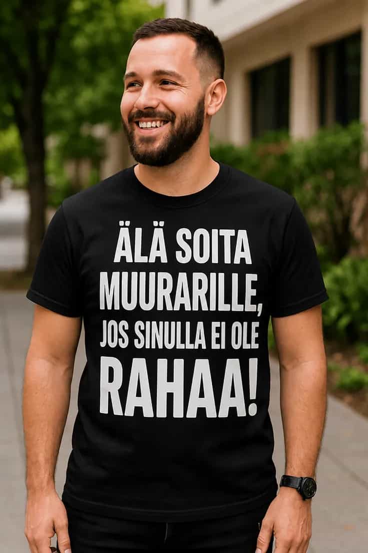 T-paita Älä soita – valitsemallasi ammatilla