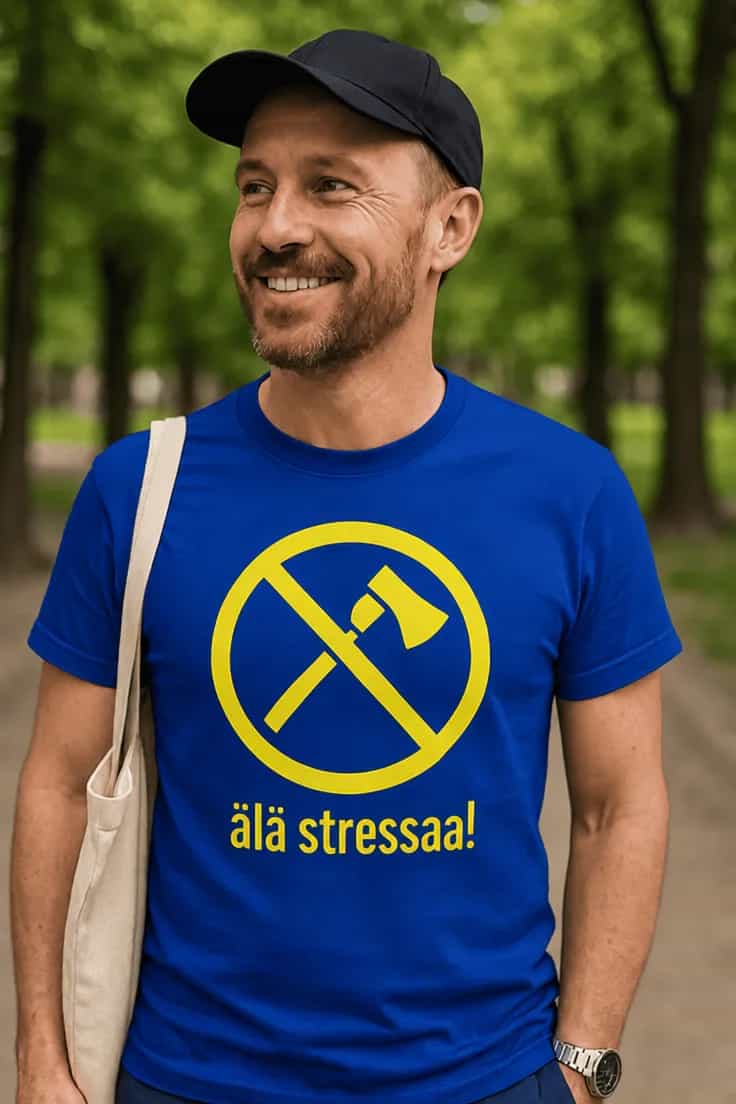 Hauska t-paita Älä stressaa. – älä stressaa!
