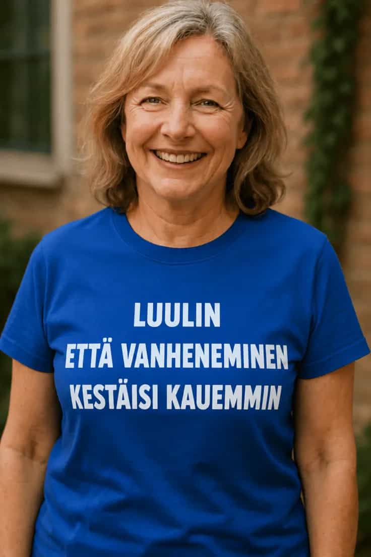 Hauska t-paita Luulin että vanheneminen kestäisi