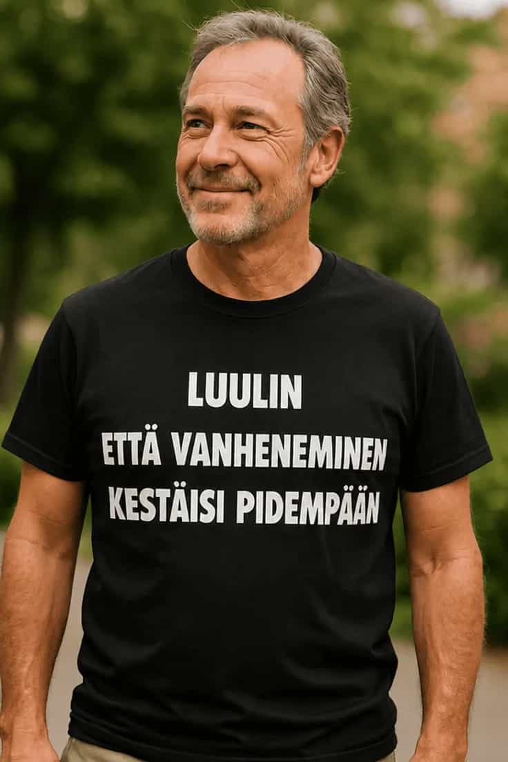 Hauska t-paita Luulin vanhenemisen kestävän