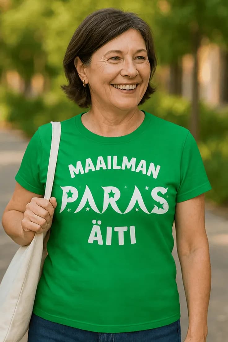 Hauska t-paita Maailman paras äiti