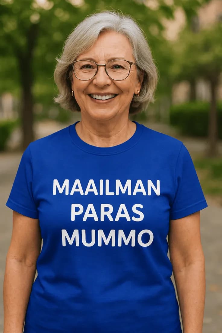 Hauska t-paita Maailman paras mummo