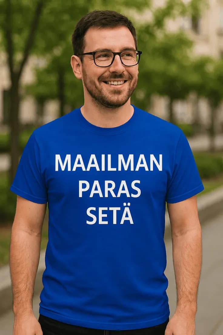 Hauska t-paita Maailman paras setä | MAAILMAN PARAS