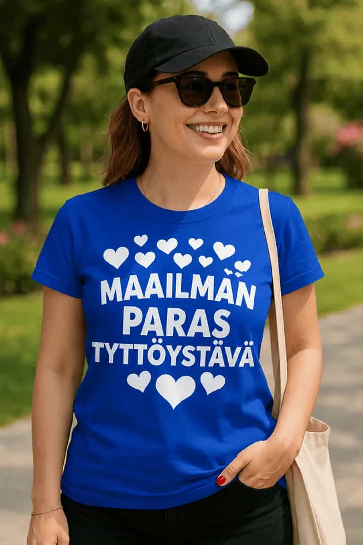 Hauska t-paita Maailman paras tyttöystävä