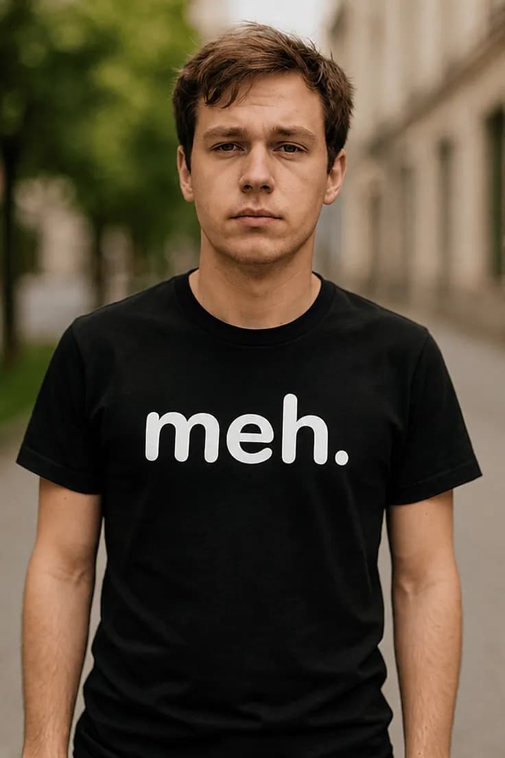 Hauska t-paita Meh