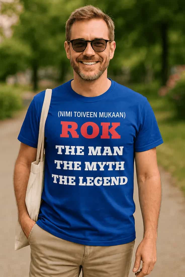 Hauska t-paita Mies myytti legenda nimellä